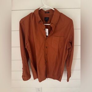 Men’s J. Crew Burnt Orange Buttondown NWT